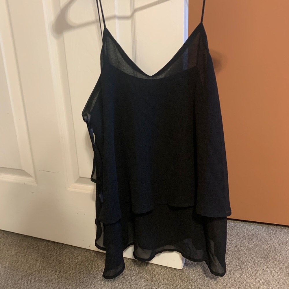 See threw black top